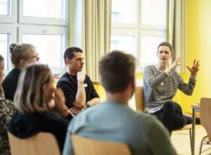 09.04.2024 Weimar: Workshop der Stadtverwicklung im Rahmen des Zukunftscampus Weimar West. Foto: Thomas Müller