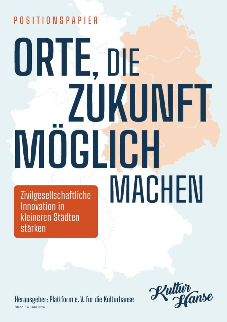 Karte Deutschlands mit Fokus auf Städte für Positionspapier.