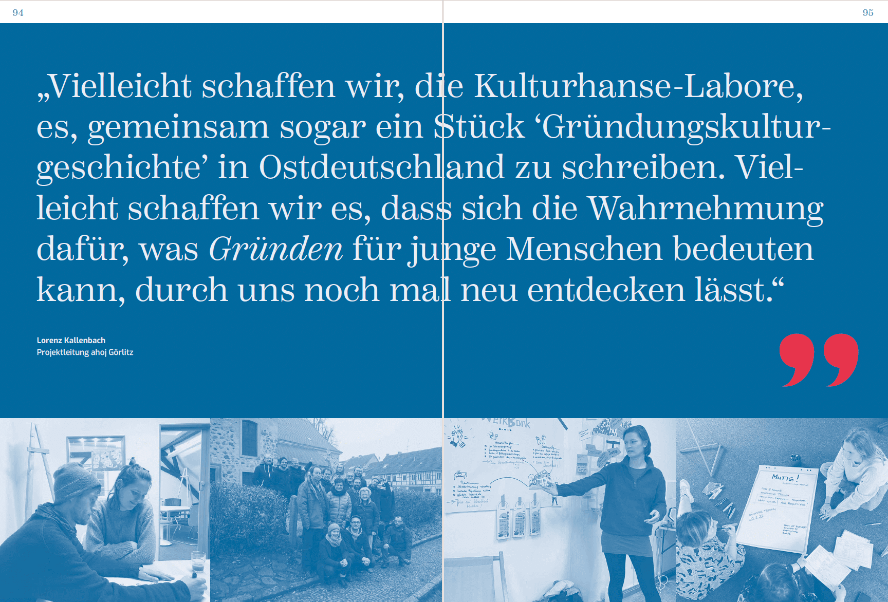 Gruppenarbeit in Kulturhanse-Laboren bei Expeditionen in Ostdeutschland.
